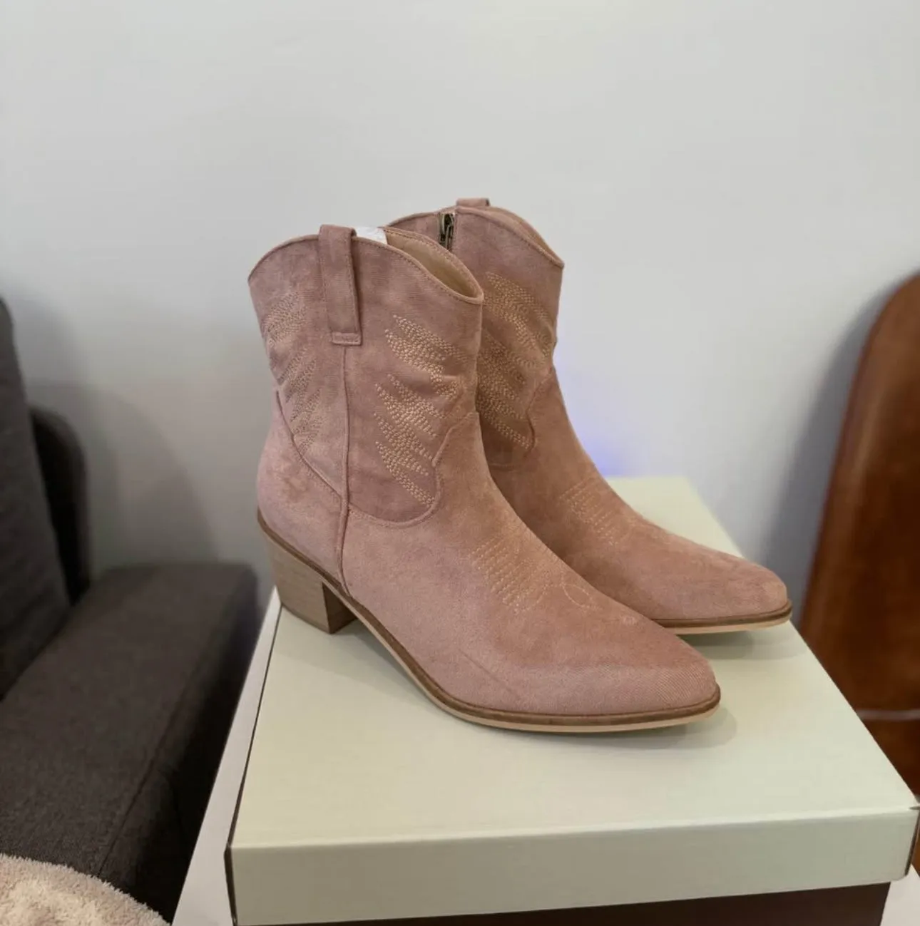 Sadie Booties - Blush