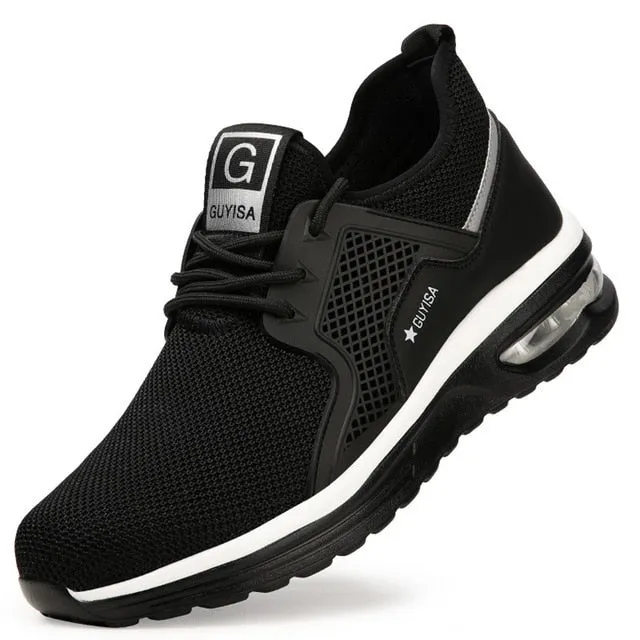 Safety Shoes Men Steel Toe Indestructible Shoes Anti-puncture Work Sneakers Breathable Sefety Work Boots Male Zapatos De Hombre
