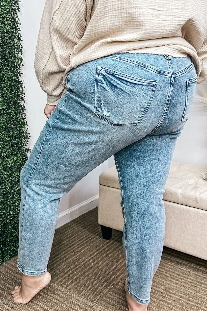 SALE! Judy Blue Curvy Harper High Waist Vintage Mild Destroy Skinny Jeans