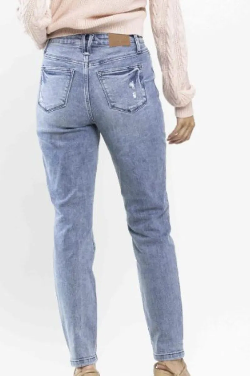 SALE! Judy Blue Curvy Harper High Waist Vintage Mild Destroy Skinny Jeans