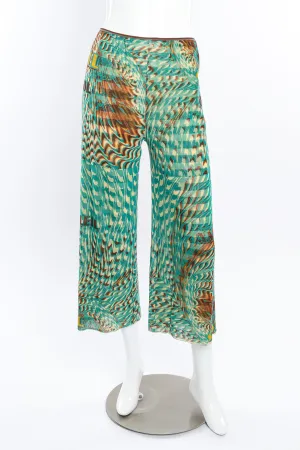 Sea Scape Print Mesh Pants