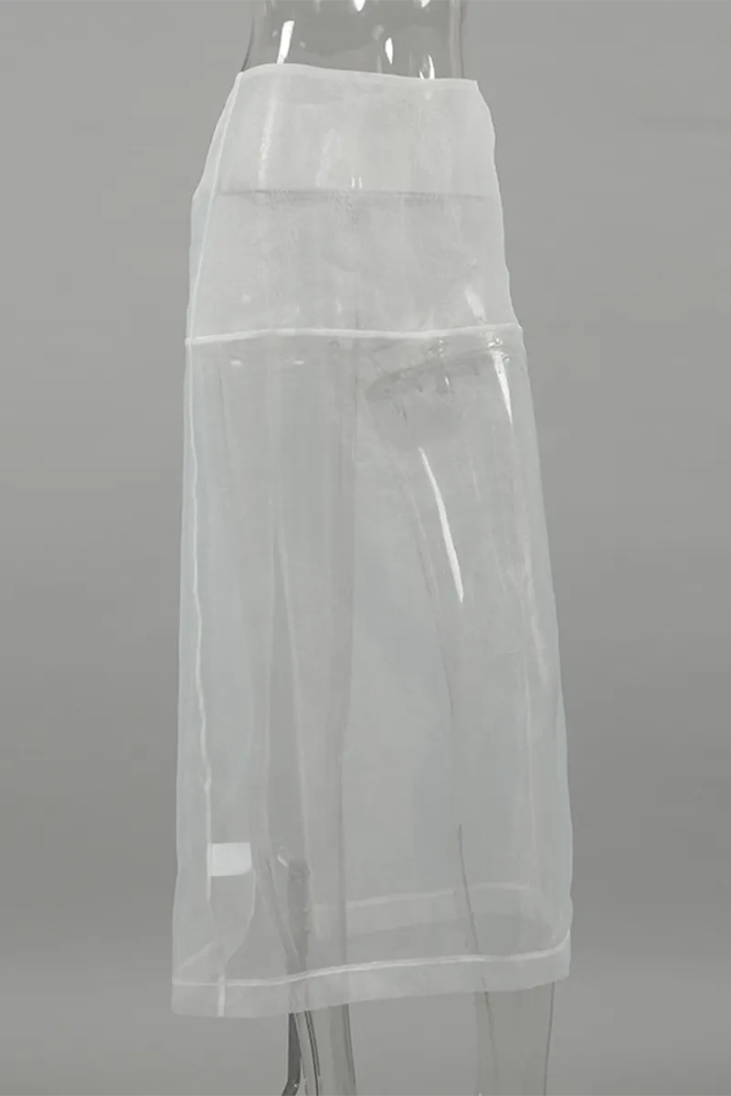 Sexy See-Through Zipper High Waist Type A Bottoms