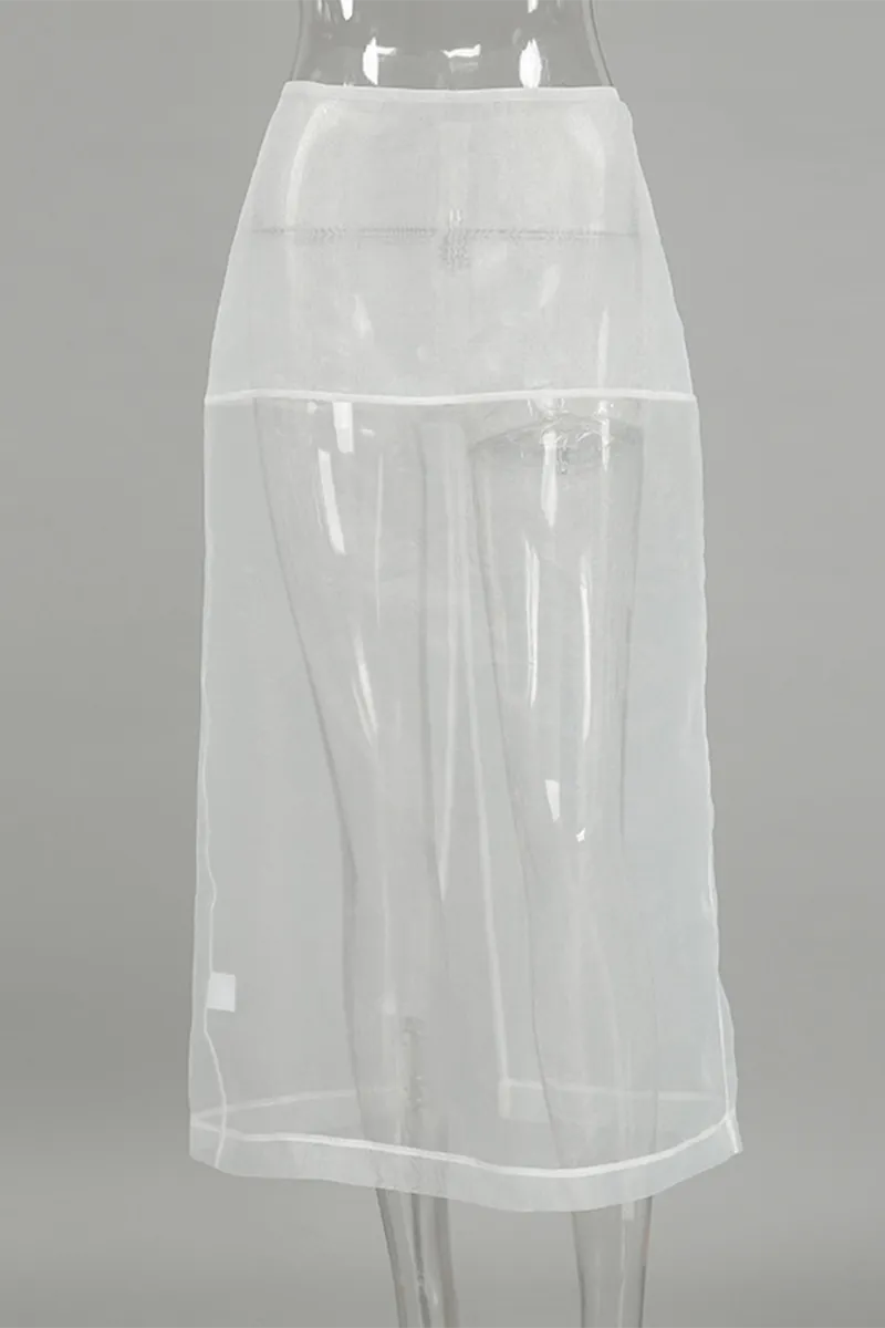 Sexy See-Through Zipper High Waist Type A Bottoms
