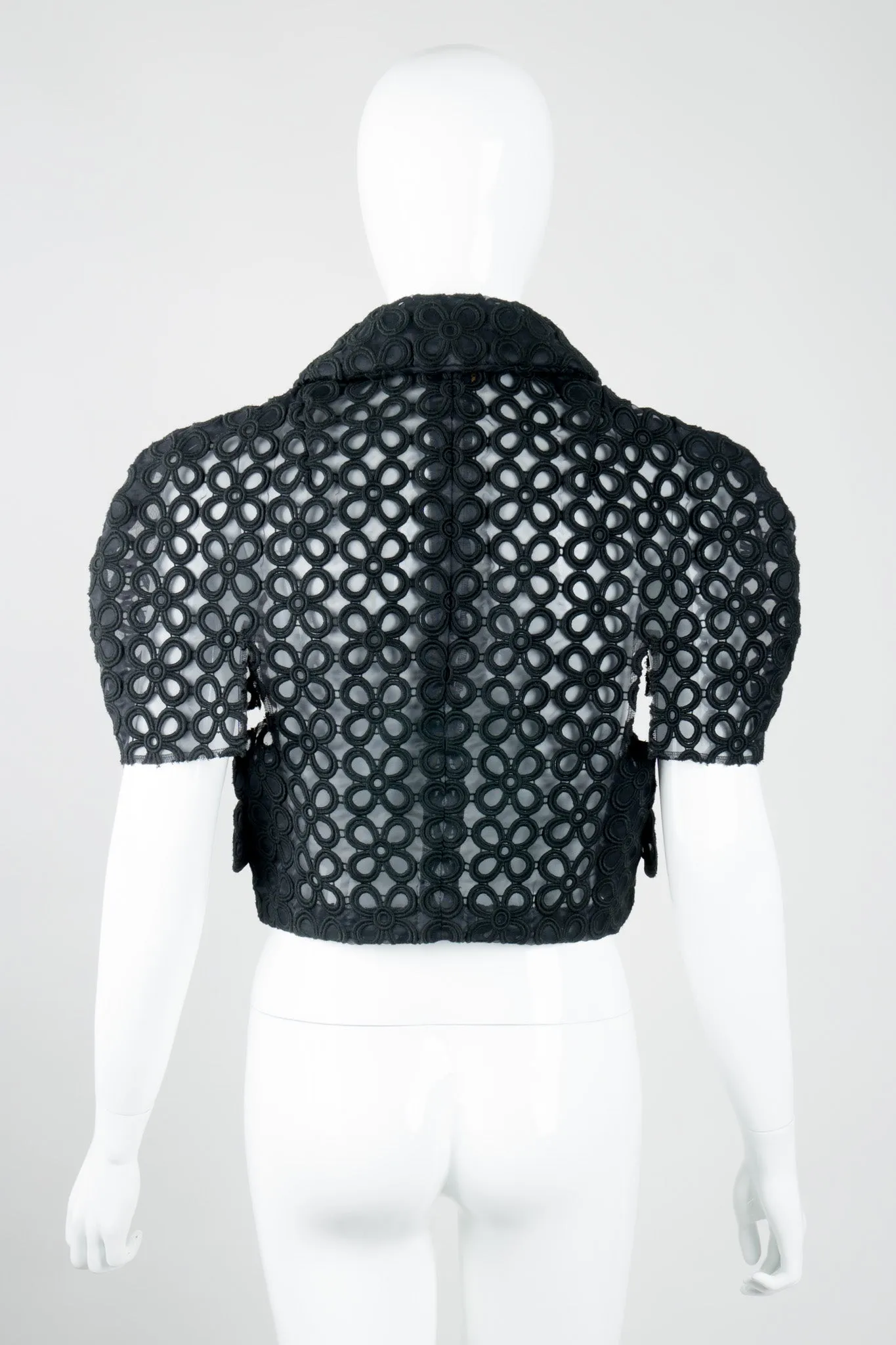 Sheer Embroidered Daisy Jacket