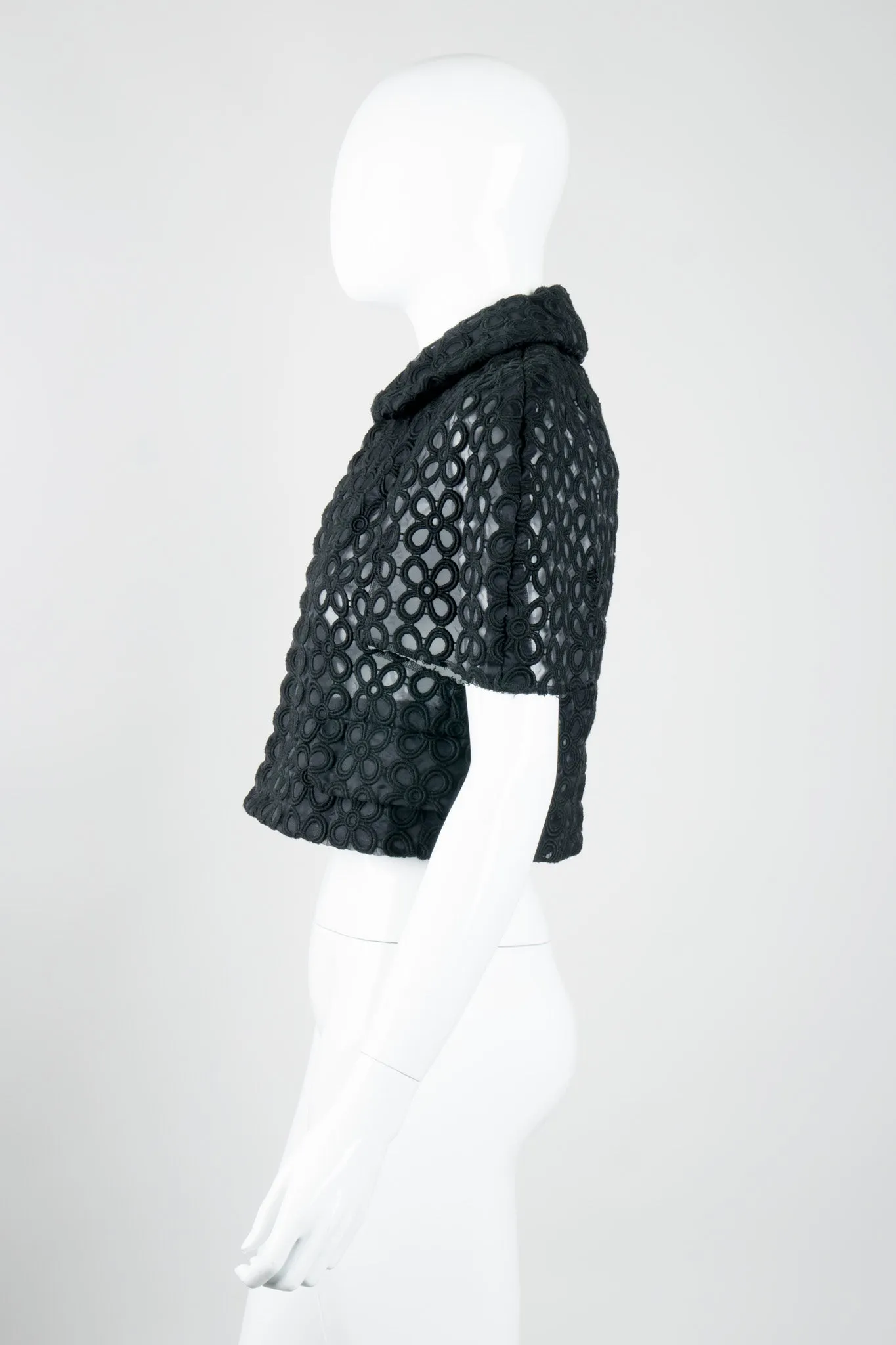 Sheer Embroidered Daisy Jacket