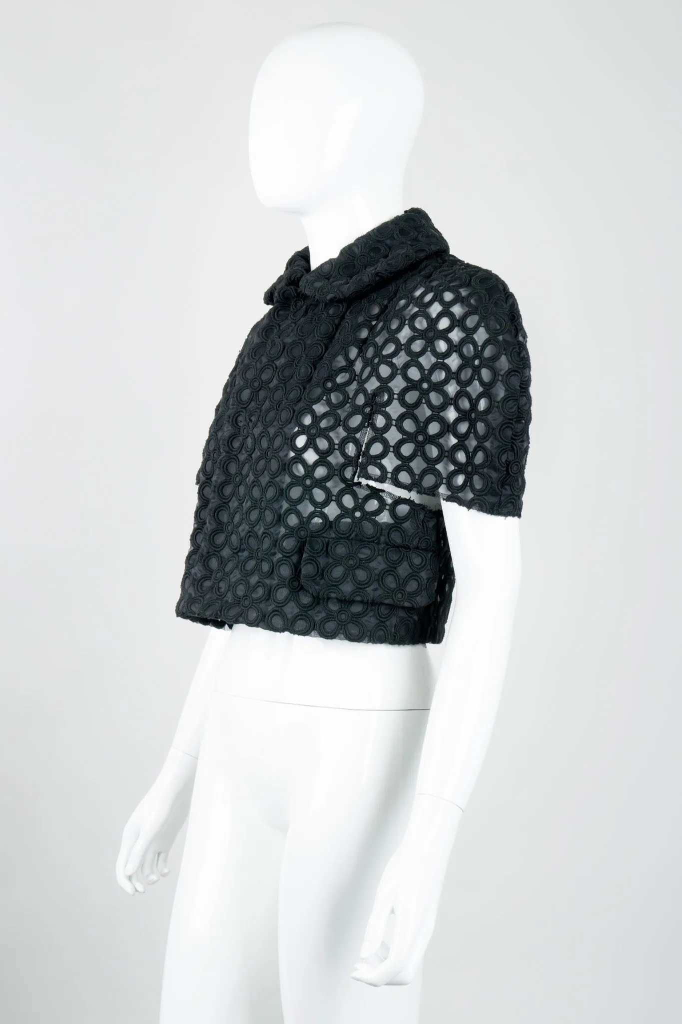 Sheer Embroidered Daisy Jacket