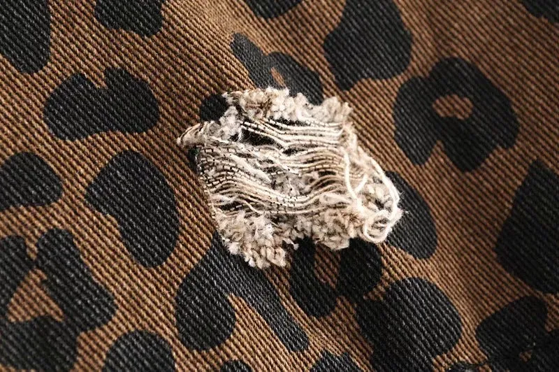 Skye Leopard Print Cropped Jacket