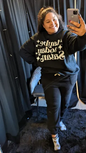 Stitch Joggers- BLACK
