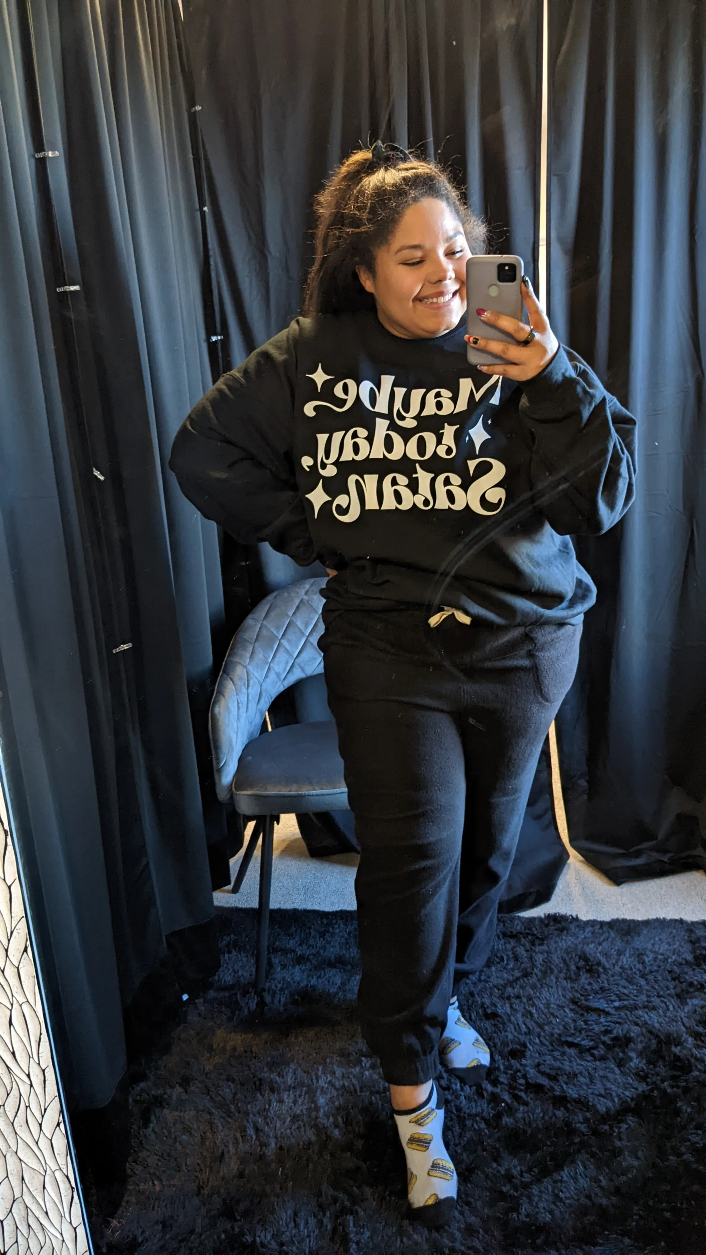 Stitch Joggers- BLACK
