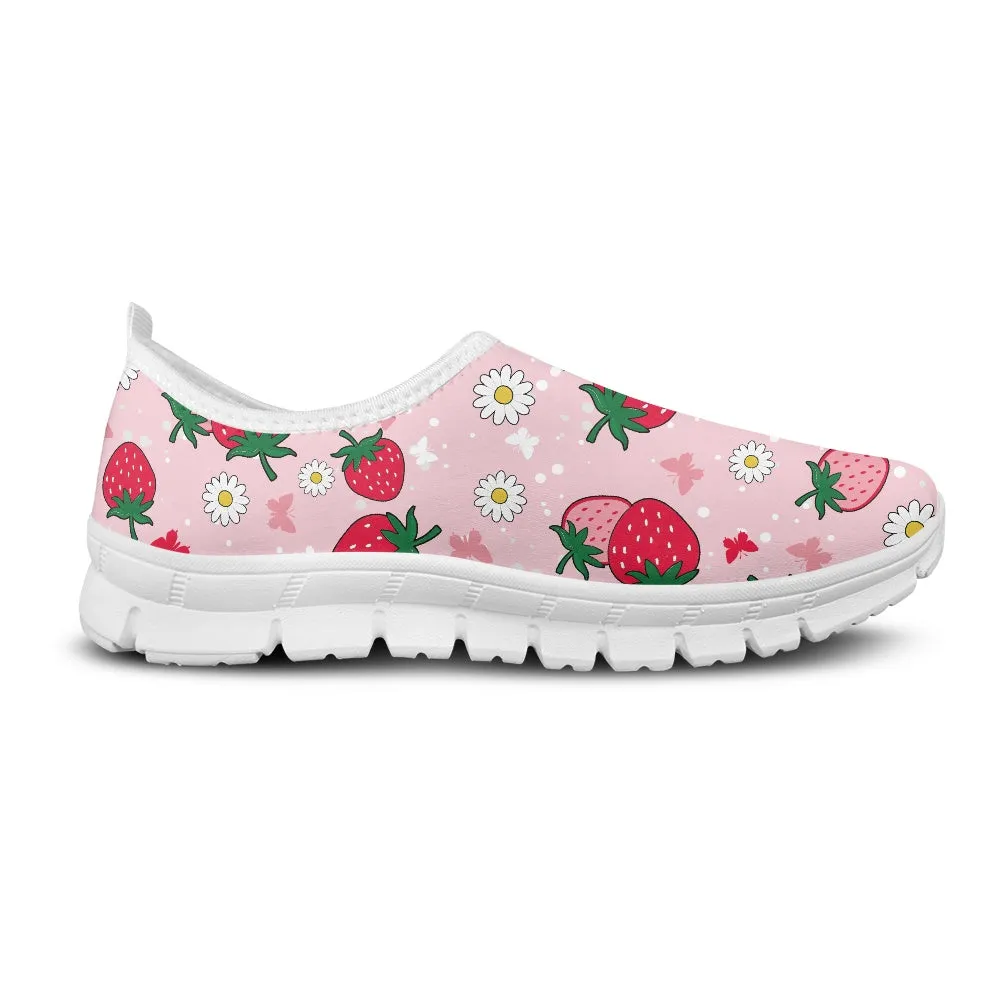 Strawberry Delight Low-Cut Casual Shoes