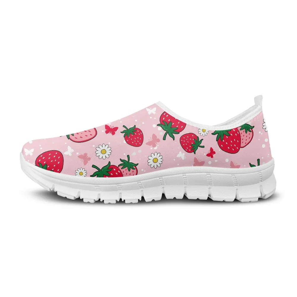 Strawberry Delight Low-Cut Casual Shoes
