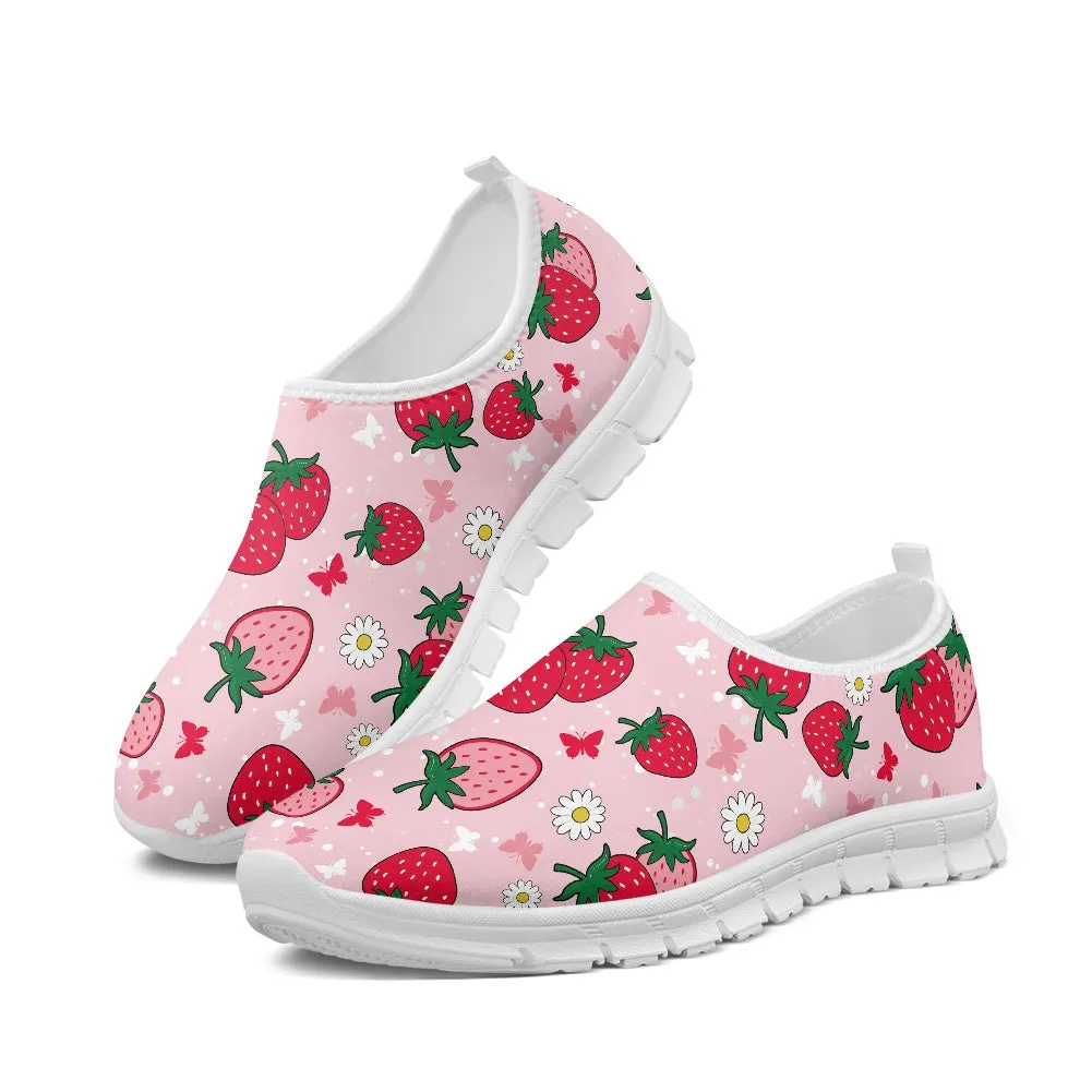 Strawberry Delight Low-Cut Casual Shoes