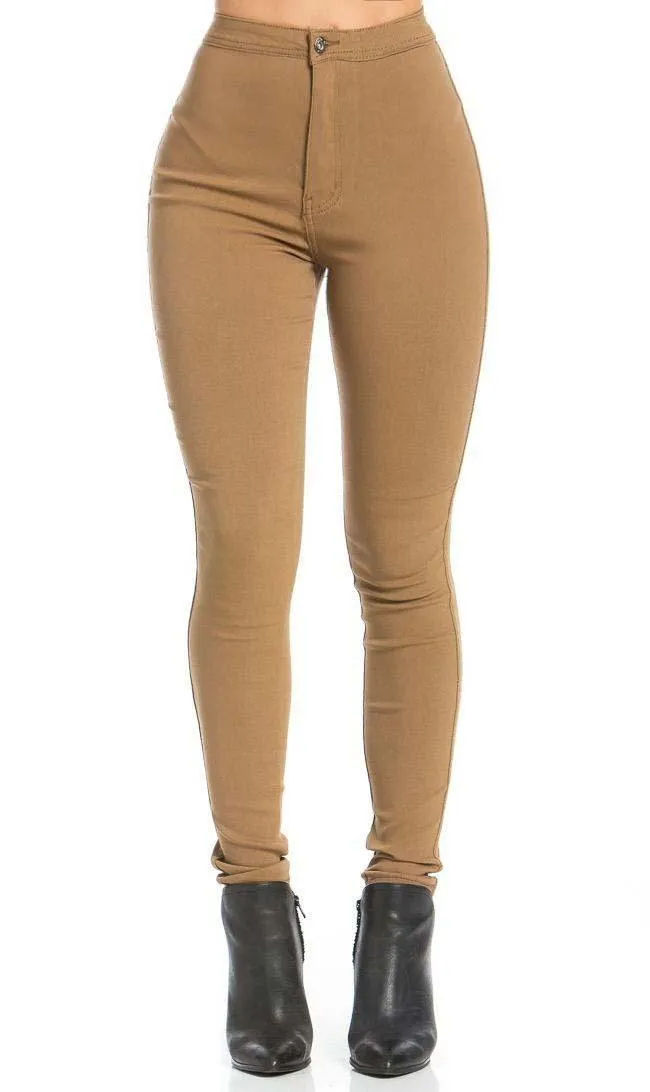 Stretchy skinny high waist jean