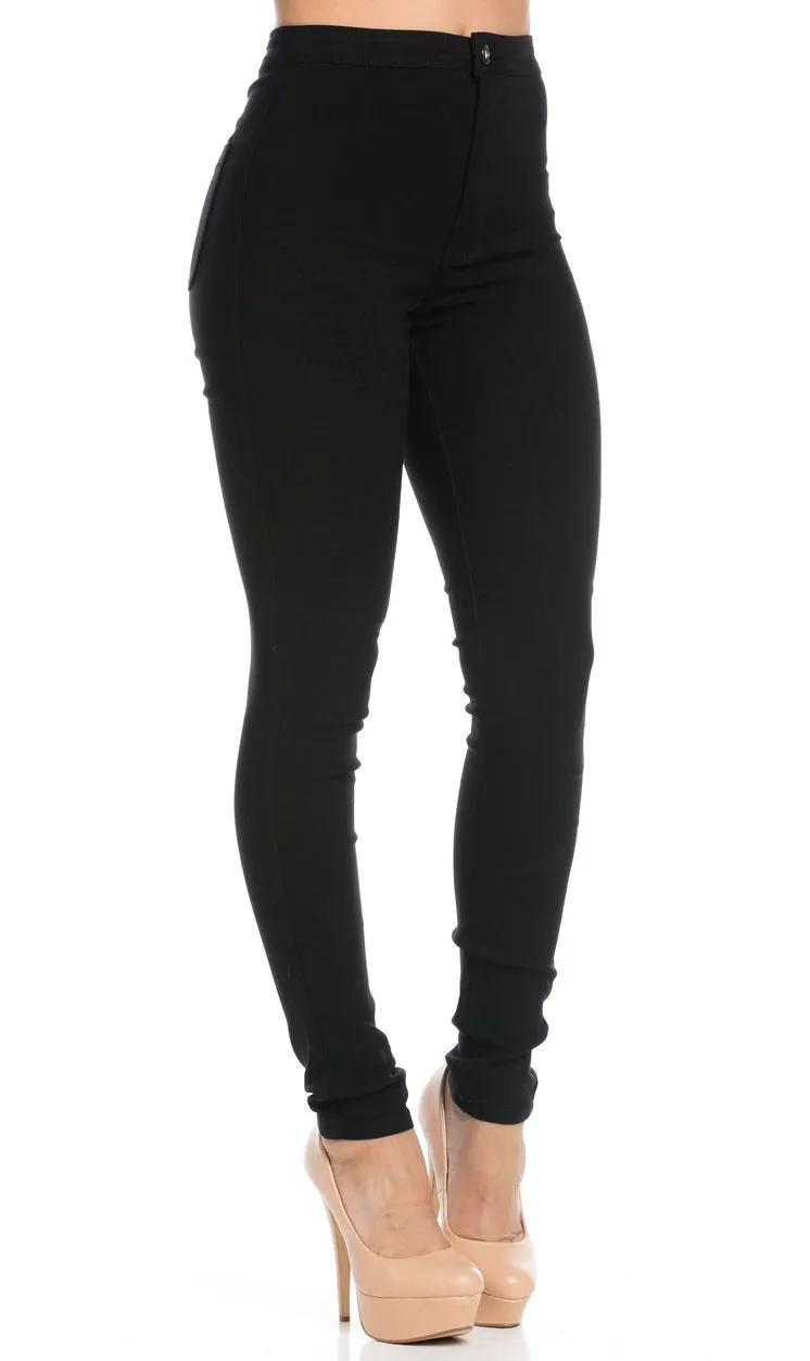 Stretchy skinny high waist jean