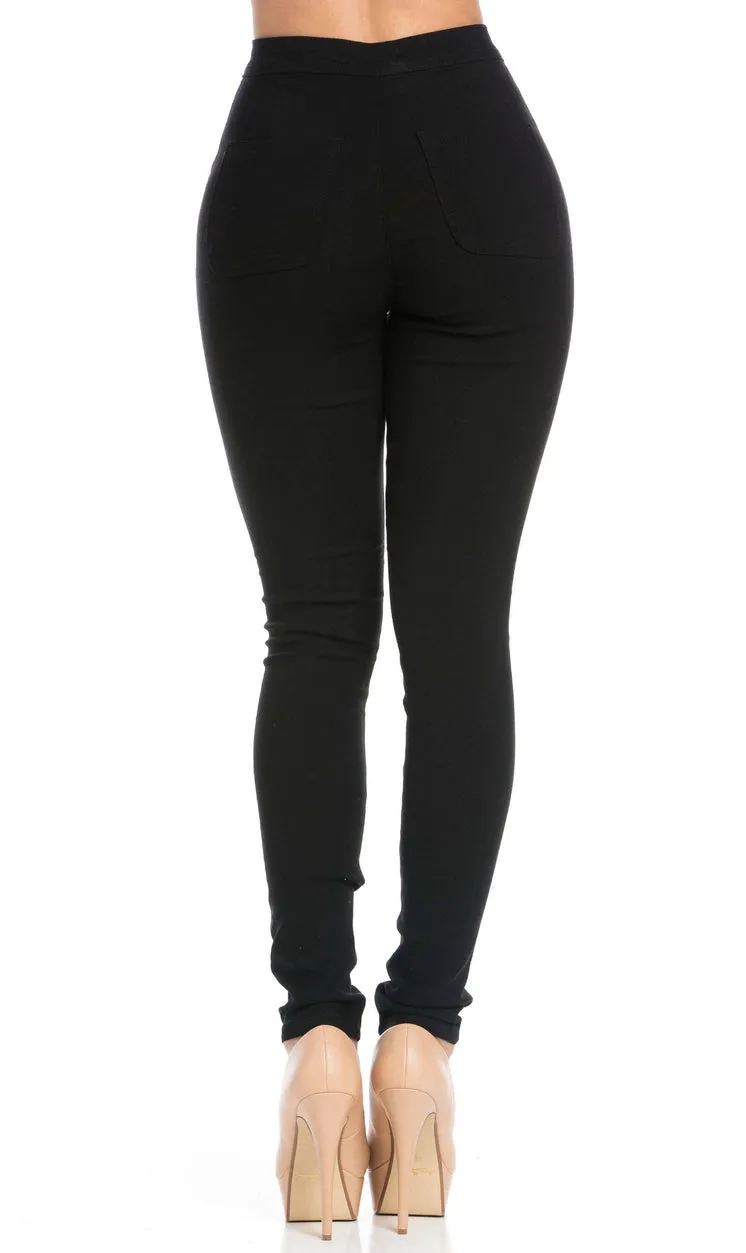 Stretchy skinny high waist jean