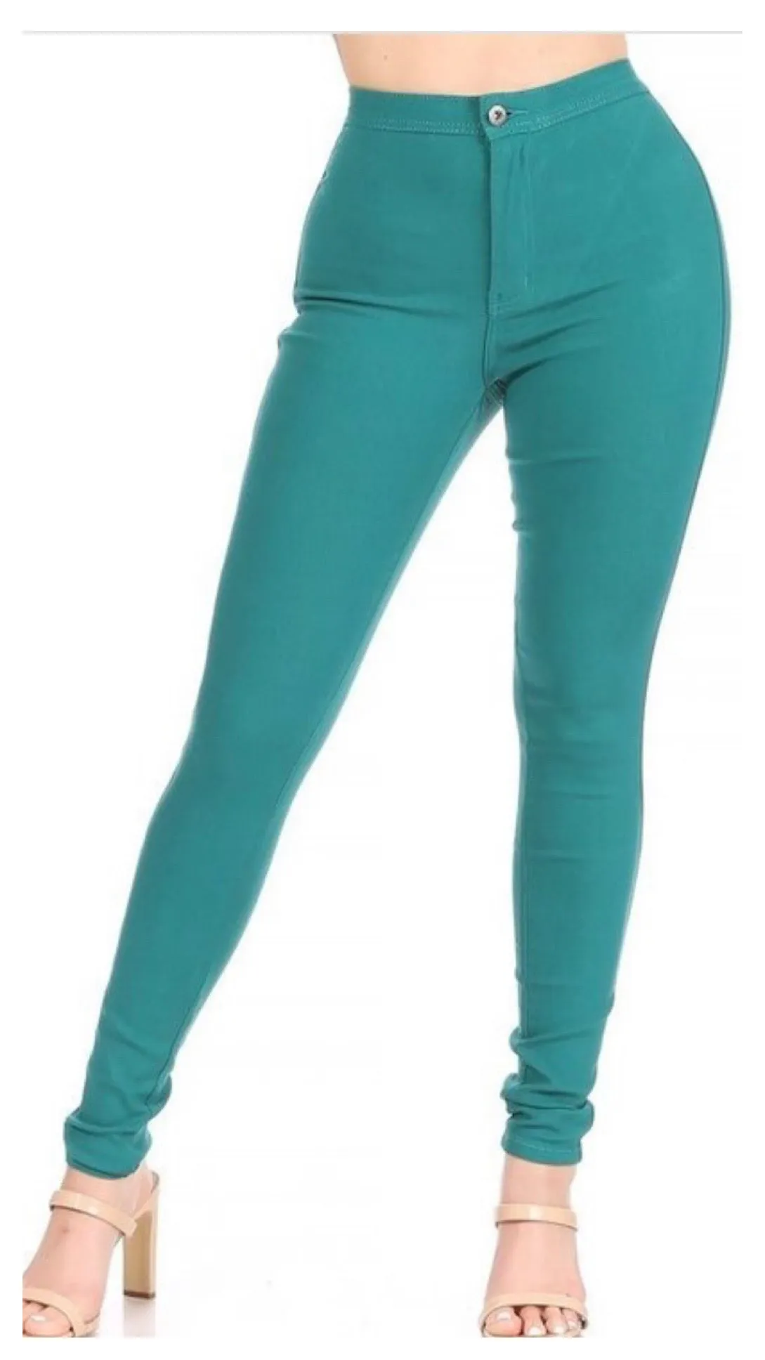 Stretchy skinny high waist jean