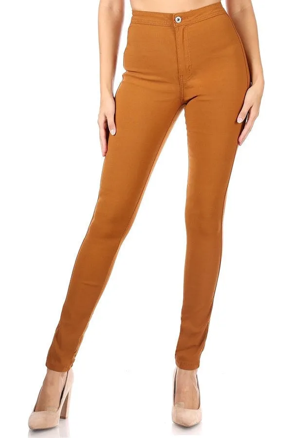 Stretchy skinny high waist jean