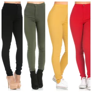 Stretchy skinny high waist jean