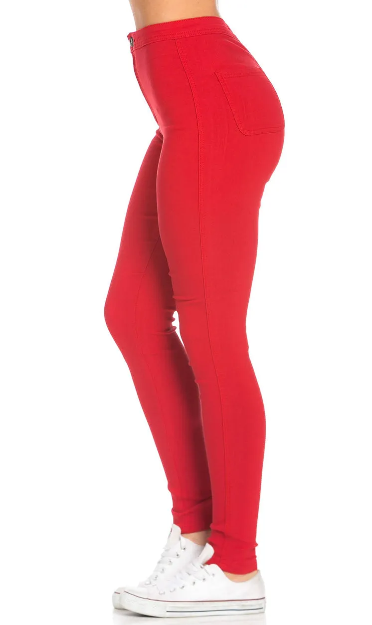 Stretchy skinny high waist jean