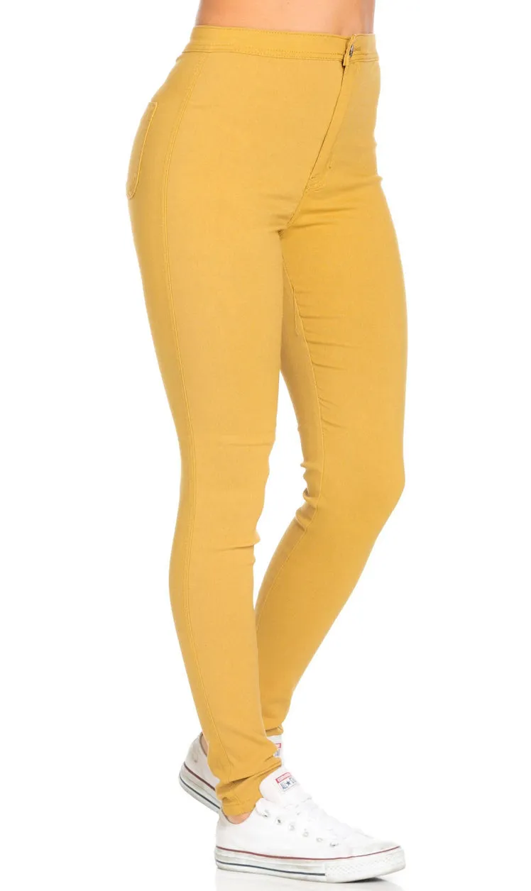 Stretchy skinny high waist jean