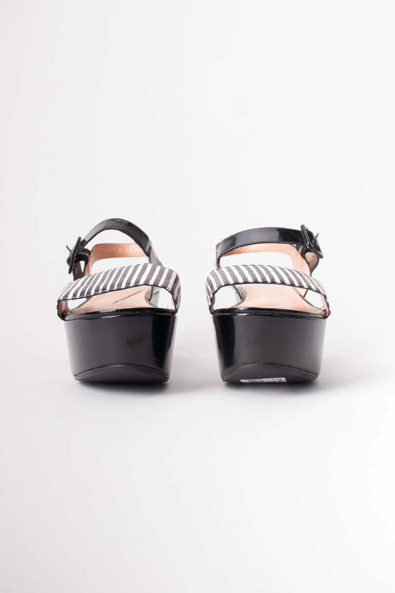 Striped Snake Flatform Sandals