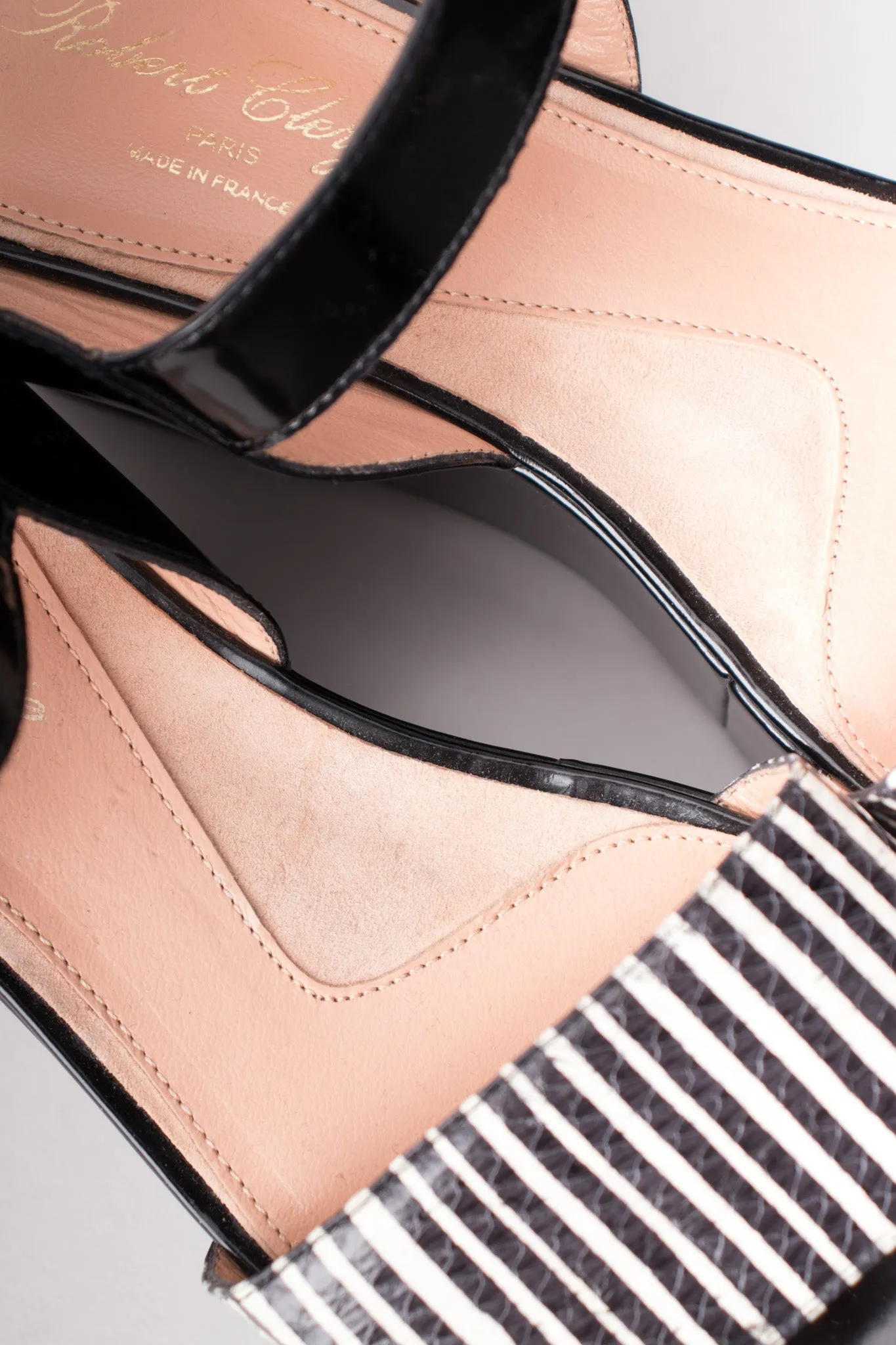 Striped Snake Flatform Sandals