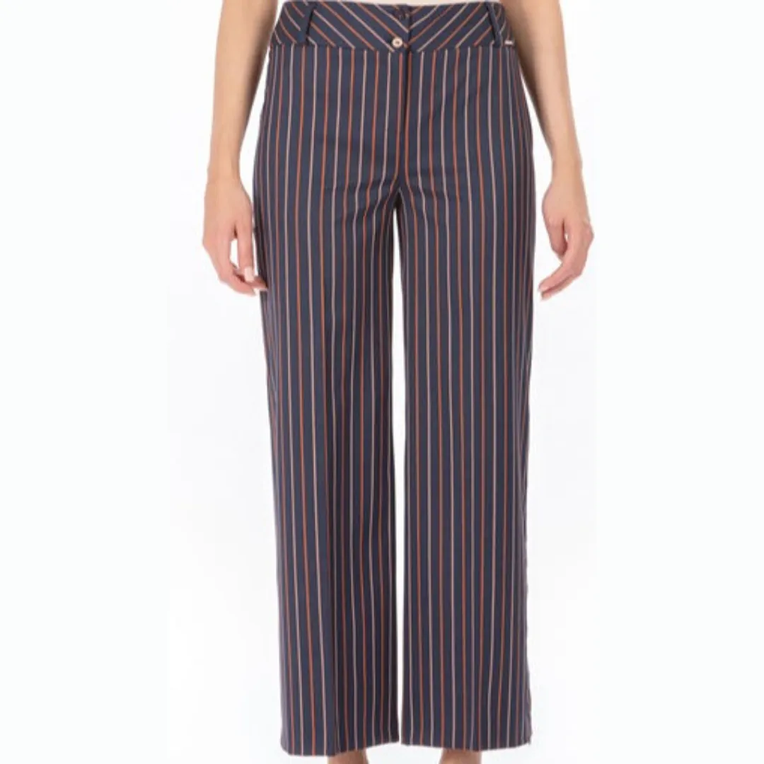 Striped Trouser - Crop Length Pant
