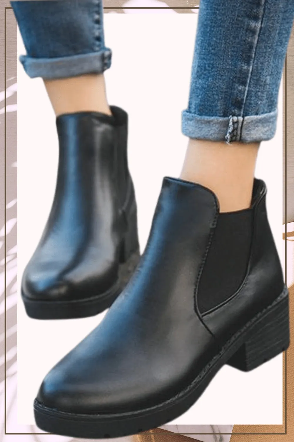 Tamara Black Chelsea Boots