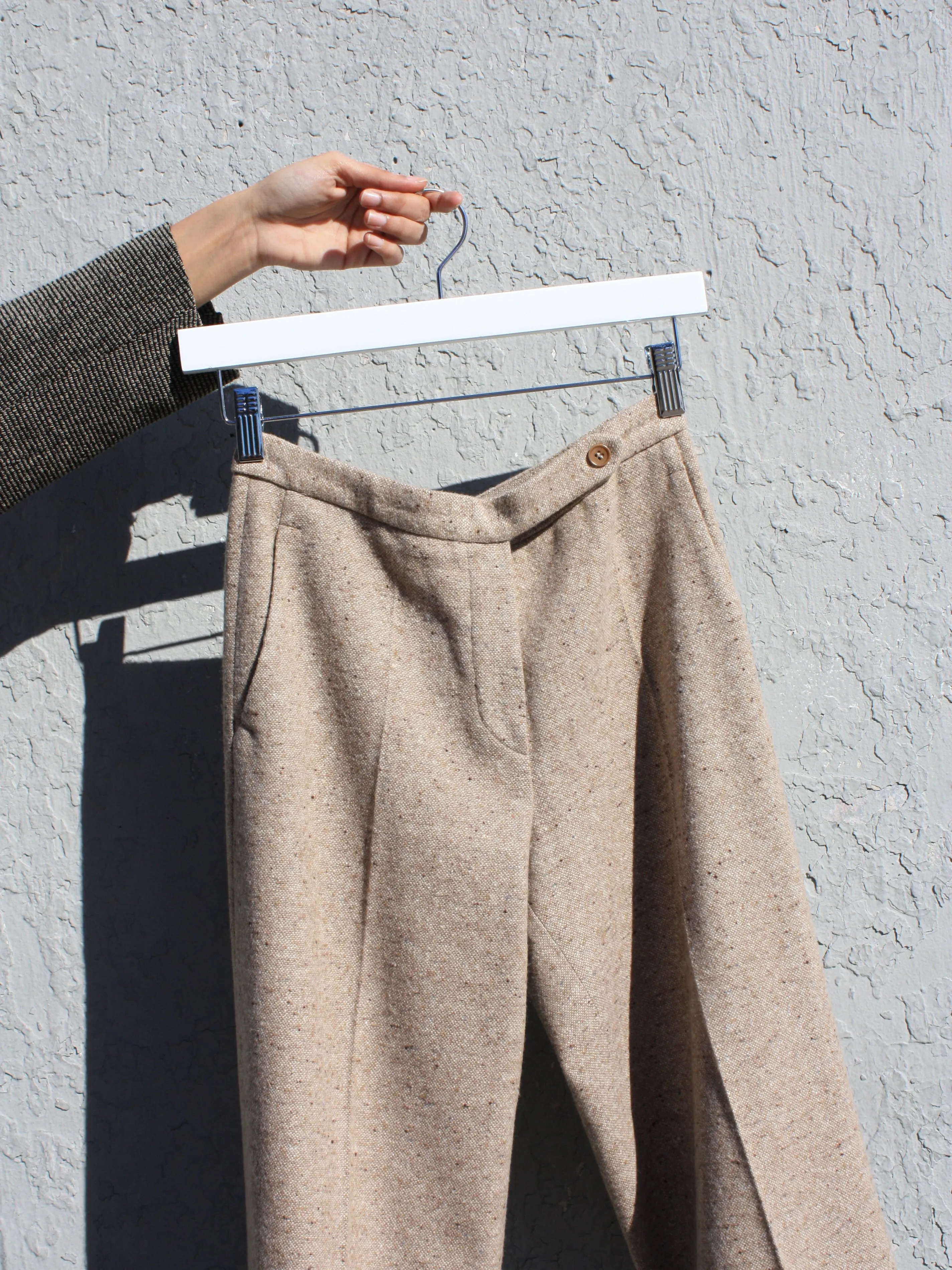 Tan Tweed Trousers