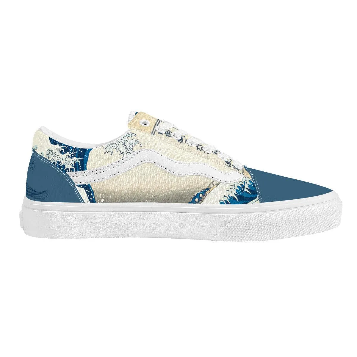 The Great Wave Low Top Flat Sneaker