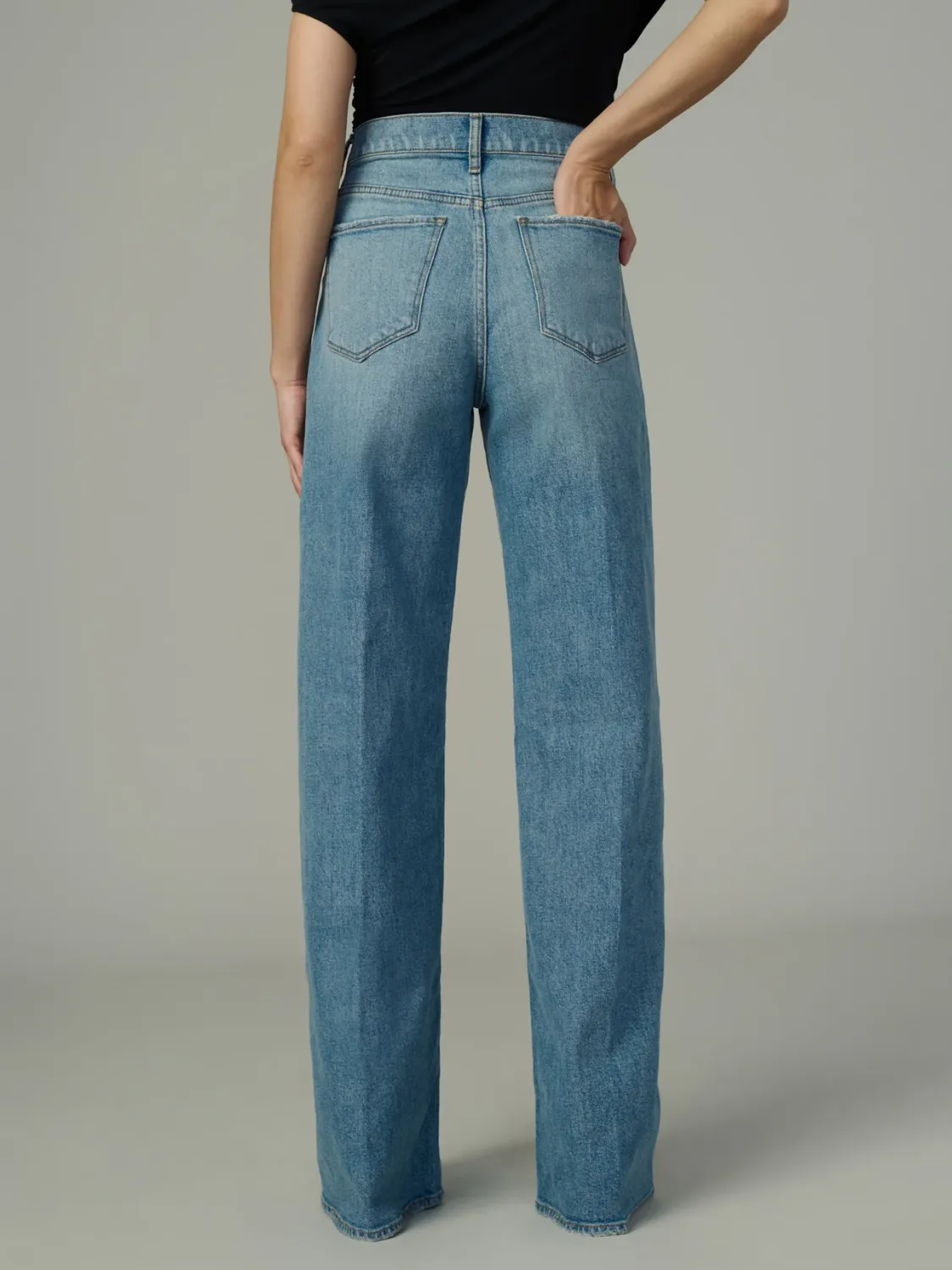The Mia Petite Wide Leg Denim