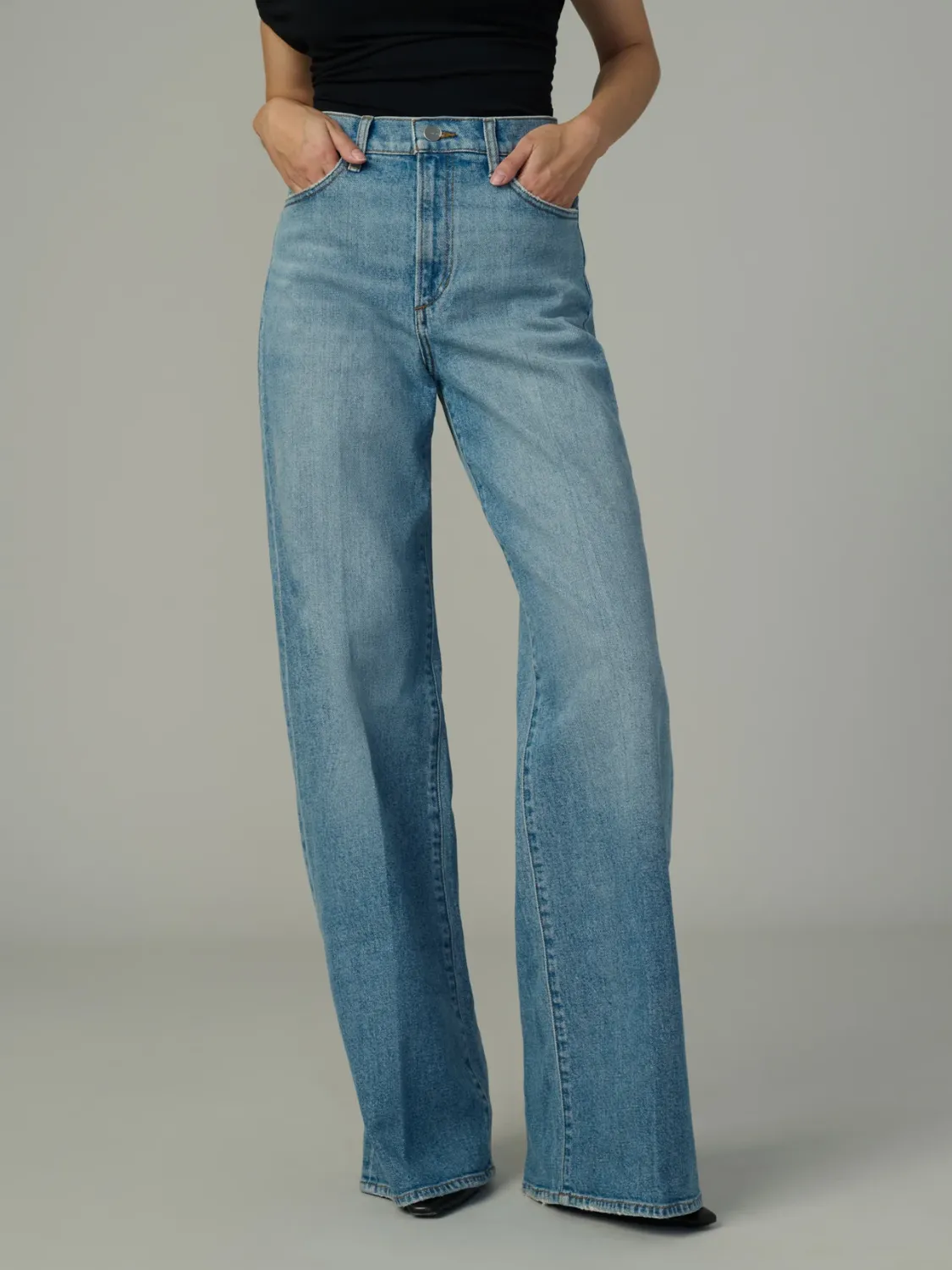 The Mia Petite Wide Leg Denim