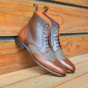 The Tweed Brogue Custom Boot