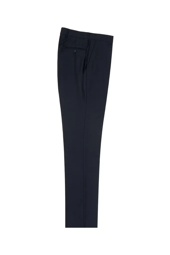 Tiglio Luxe Navy Slim Fit, Pure Wool Dress Pants 2564 TIG1002