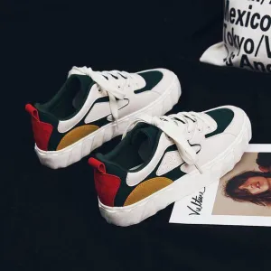 Trendy Color Block Canvas Shoes