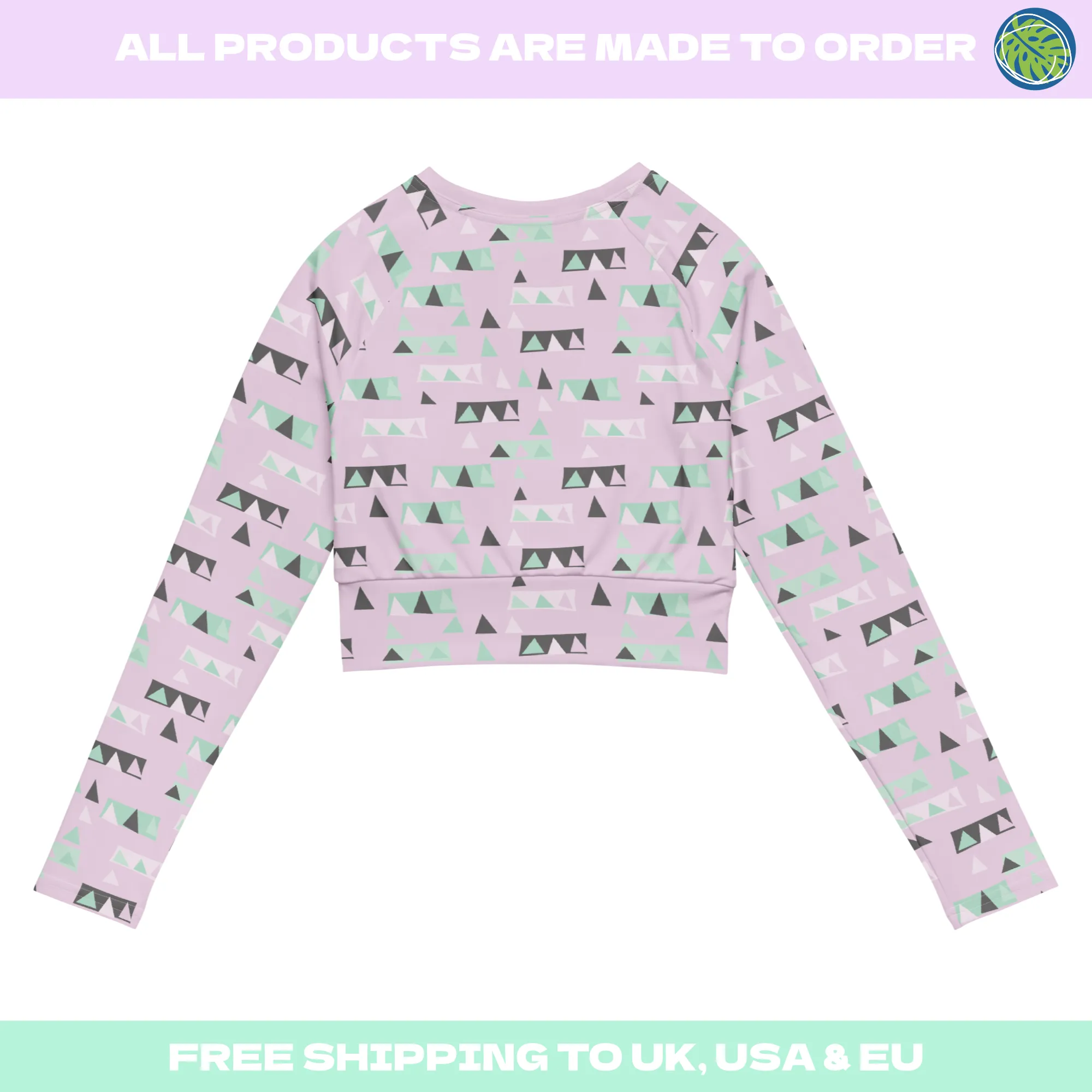 Underboob Crop Top, Pastel Christmas