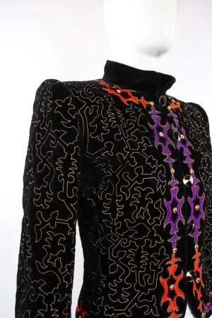 Velvet Embroidered Jacket