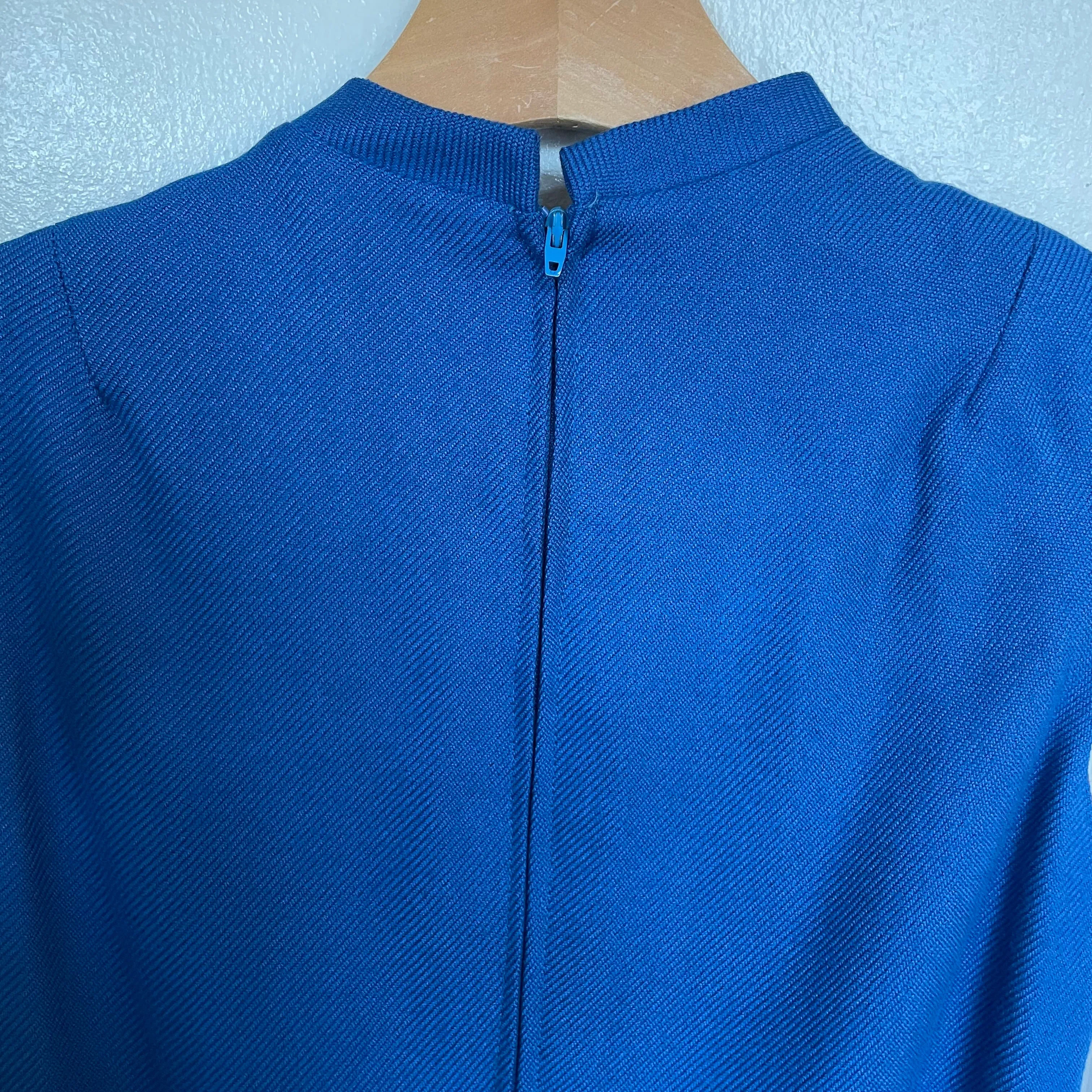 Vintage 50s 60s belted retro mod space age shift dress (HT2422)