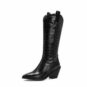 Women Cowboy Western Boots Blue | Brown | Black | White