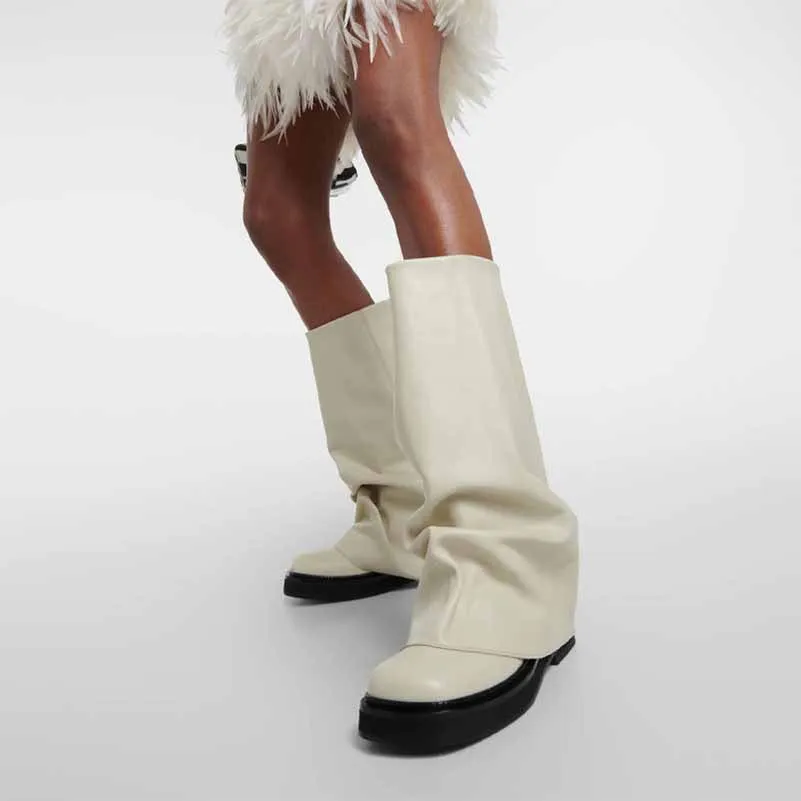 Women Knee-high Combat Boots