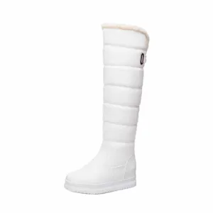 Women Winter Boots Thick Fleece Platform Warm Knee High Snow Boots