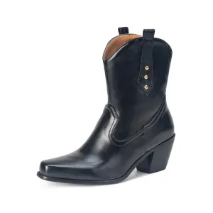 Women's block heeled ankle boots