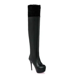 Women's Lace Over The Knee Boots