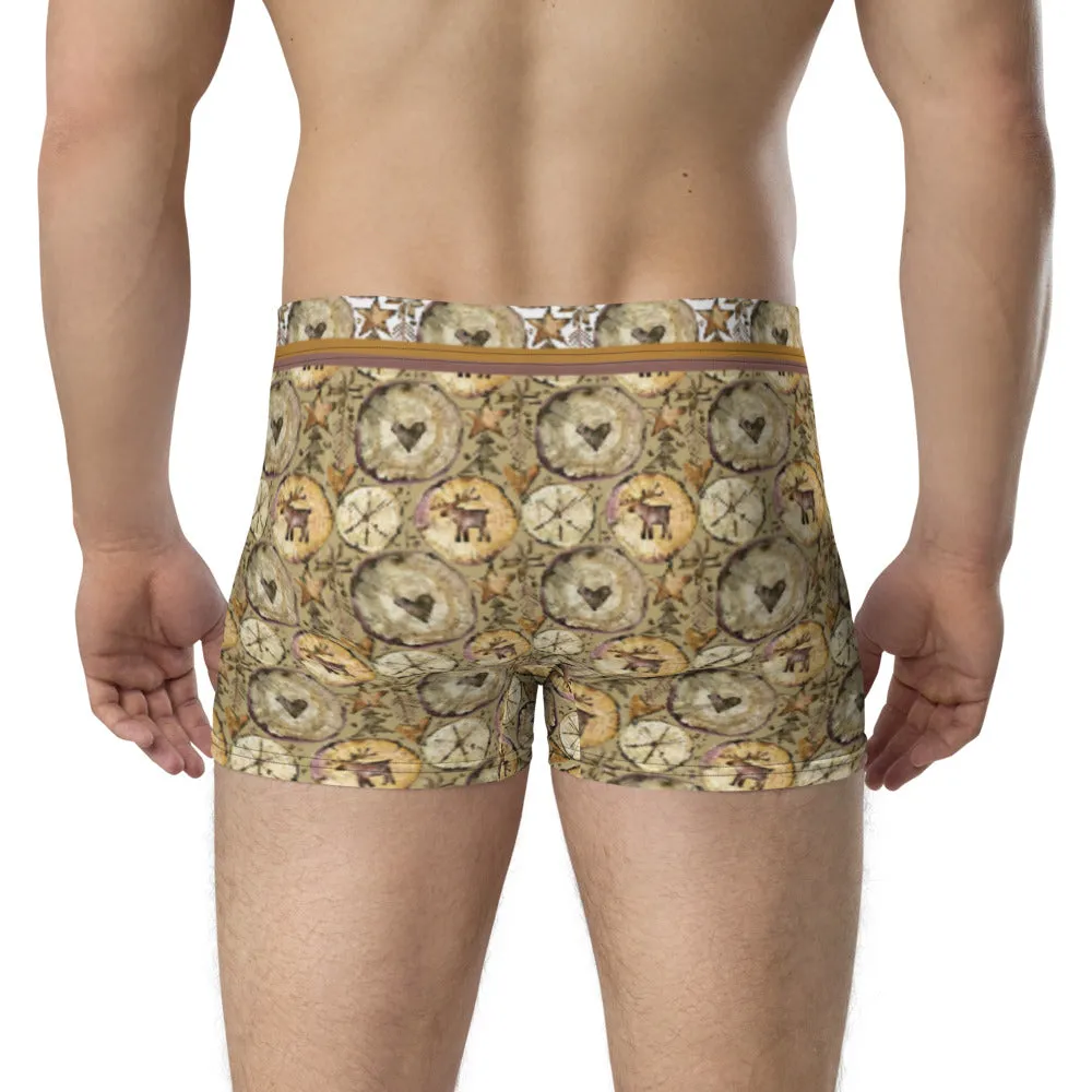 Wood-Cut Christmas - Crazy-Ass Undies - Men's Boxer Briefs