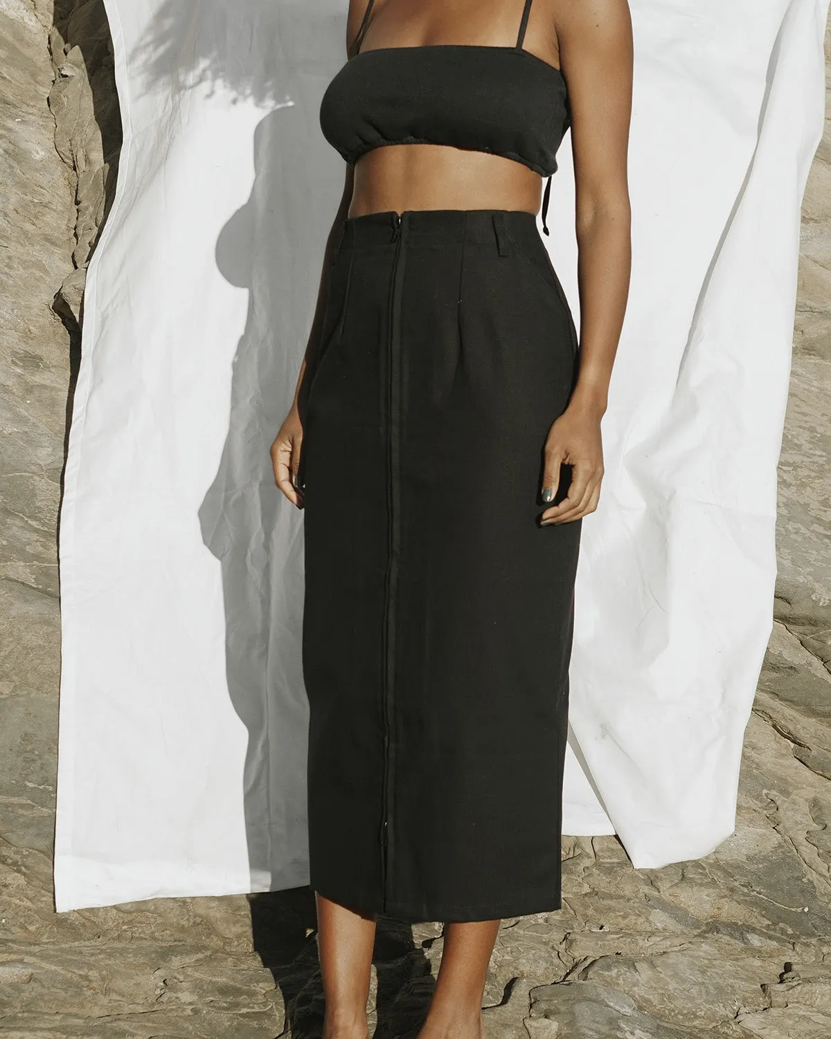 Zipper Skirt | Black
