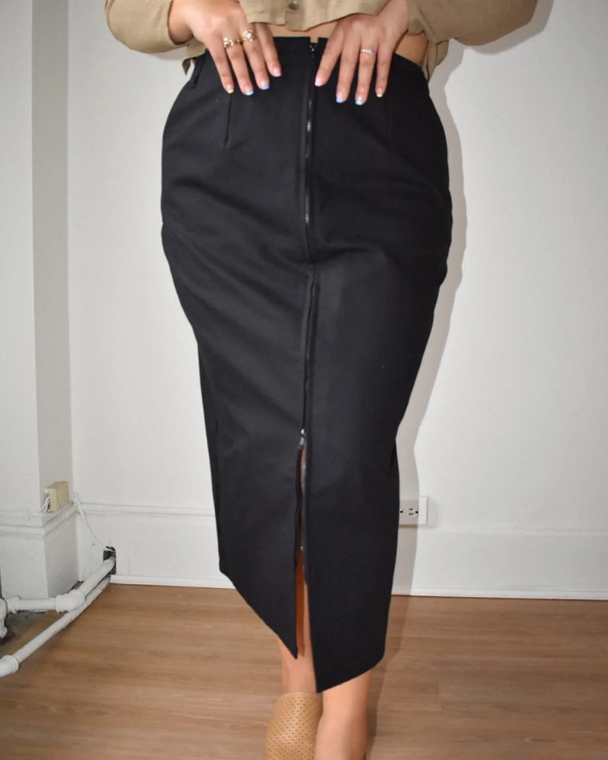 Zipper Skirt | Black