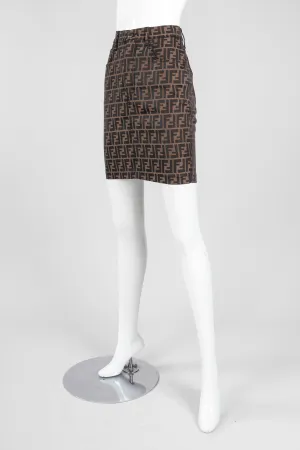 Zucca Monogram Miniskirt